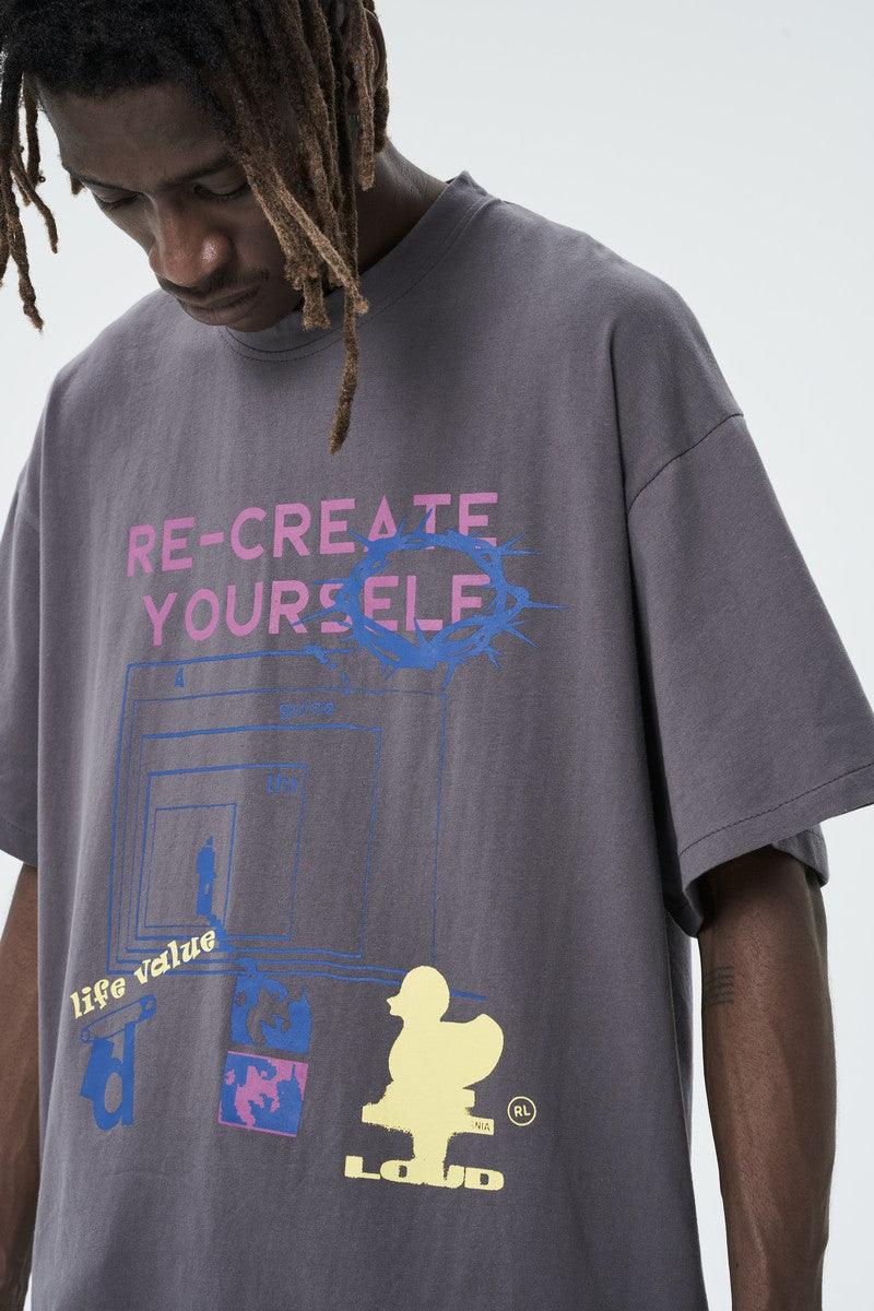 Center of Rotation Thorns Print Retro Tee