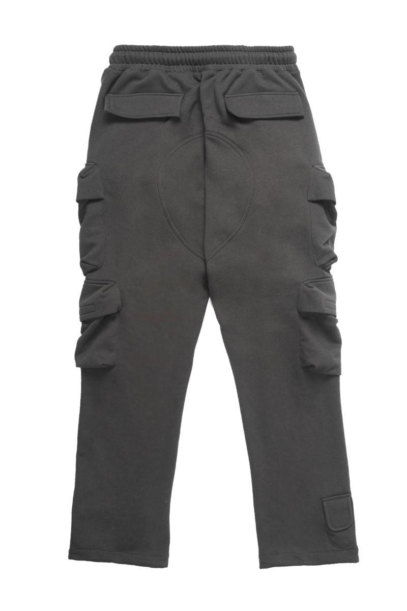 Empty Reference Multi Pocket Loose Sweatpants