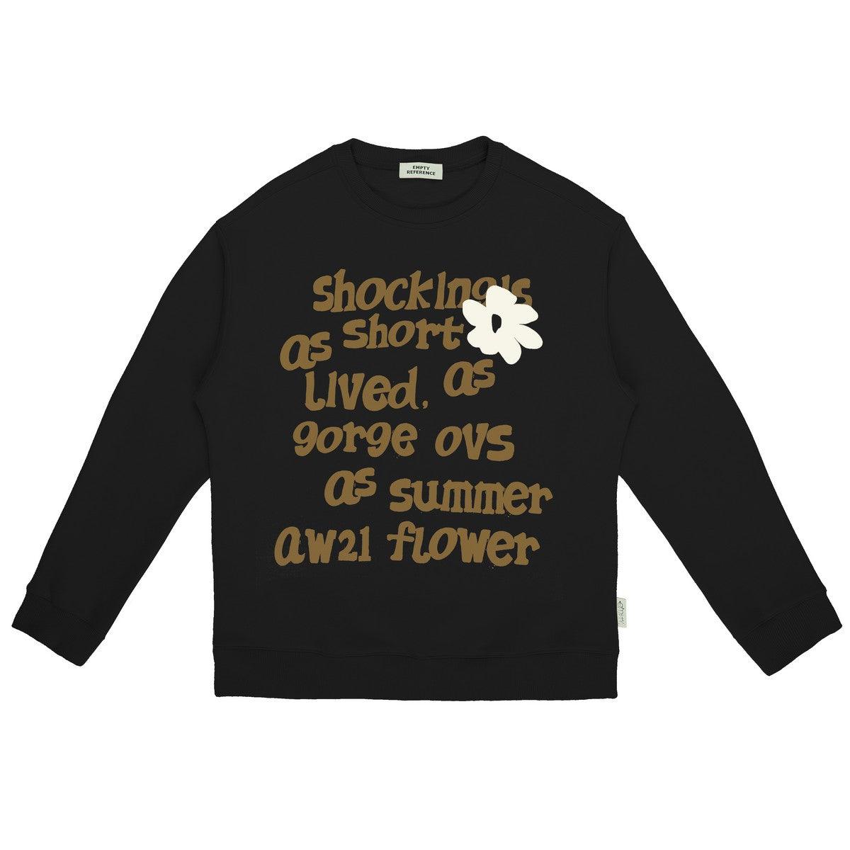 Empty Reference Camel Flower Print Sweater