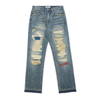 Empty Reference Retro Distressed Washed Jeans