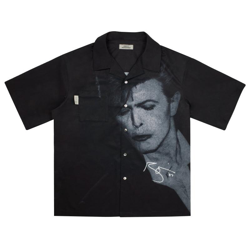 Empty Reference Bowie Printed Cuban Shirt