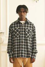 Empty Reference Plaid Ripped L/S Shirt