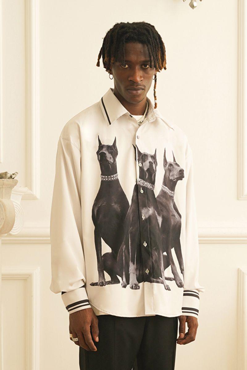 Empty Reference Doberman Printed L/S Shirt