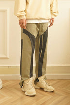Empty Reference Stitched Irregular Trousers